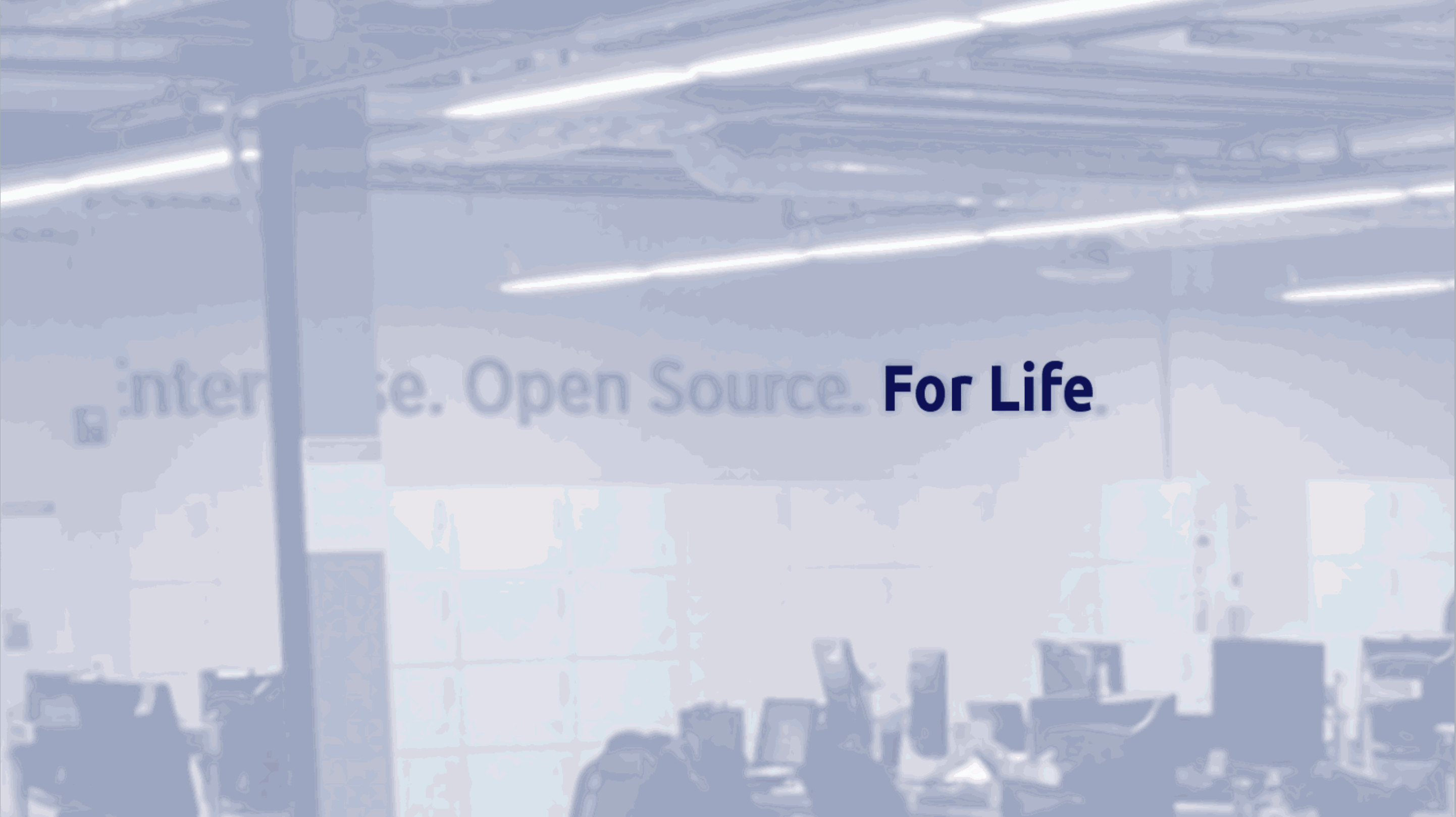Picture of Liferay's office with “For Life“ sign highlighted