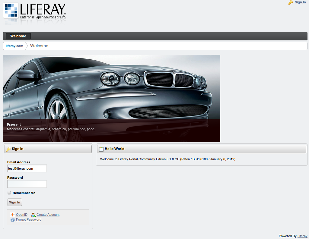 How to use CustomGlobalMarkup portlet to add image slider on every Liferay page