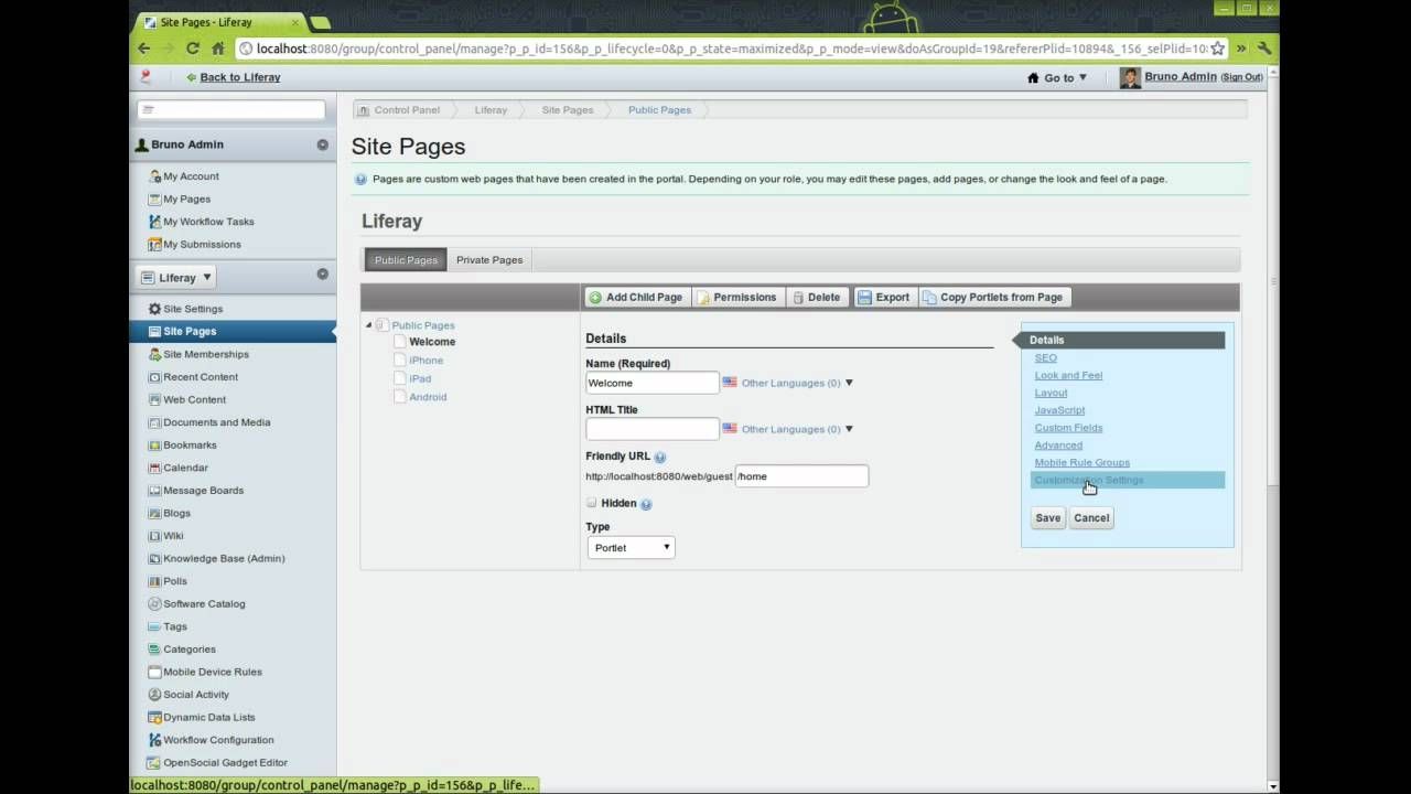 Mobile device detection in Liferay 6.1