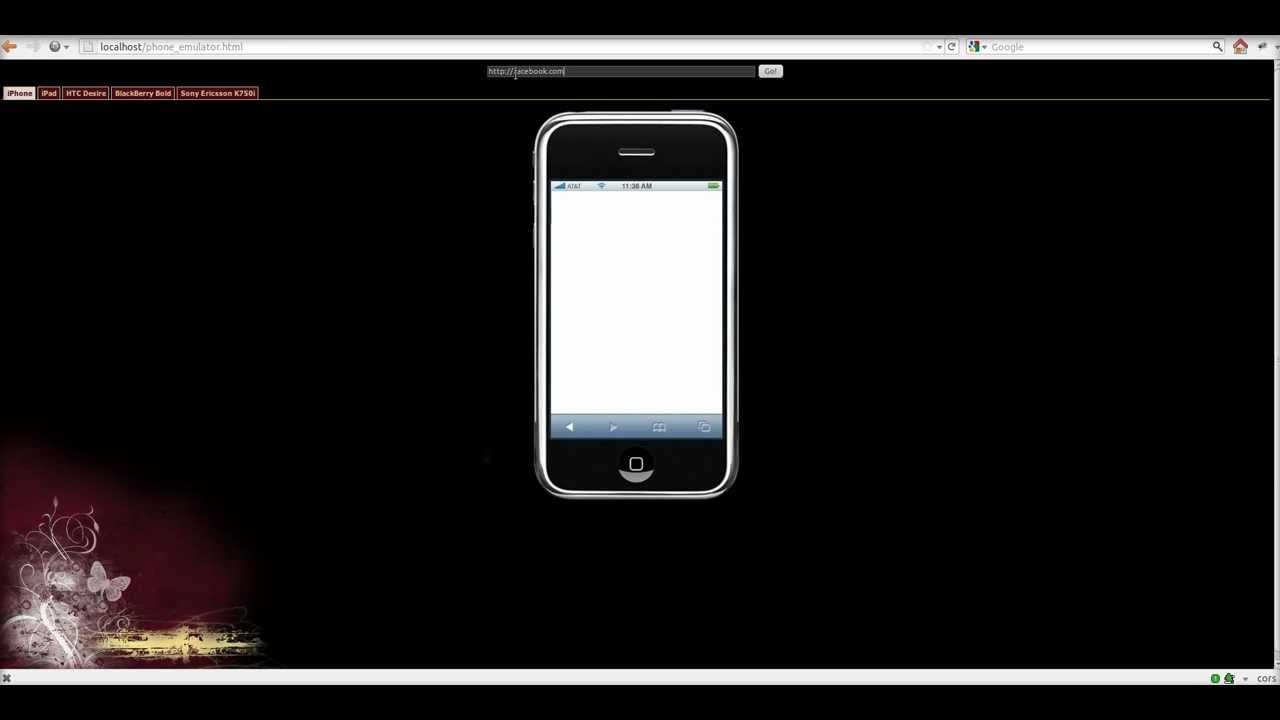 Simple mobile device emulator in Firefox